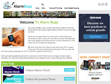 Tablet Screenshot of alarmbuzz.com